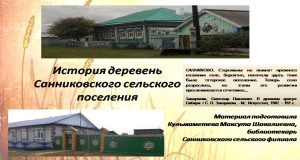 История деревень Санниковского сельского поселения